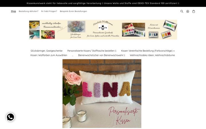 Screenshot of kissenkunstwerk.de