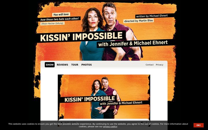 Screenshot of kissinimpossible.com