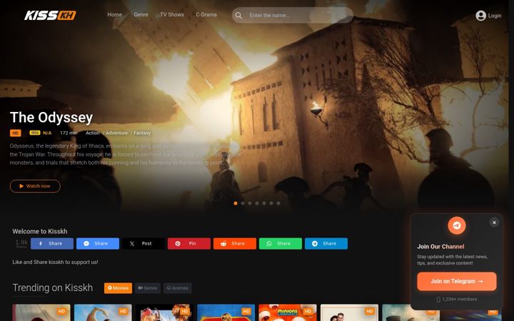 Screenshot of kisskh.ch