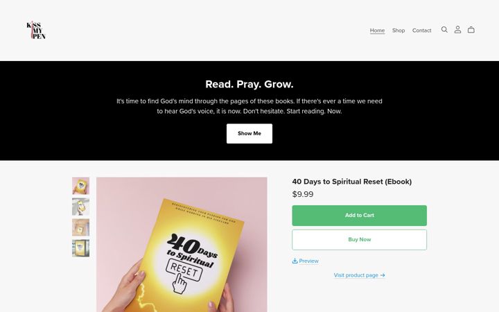 Screenshot of kissmypen.com