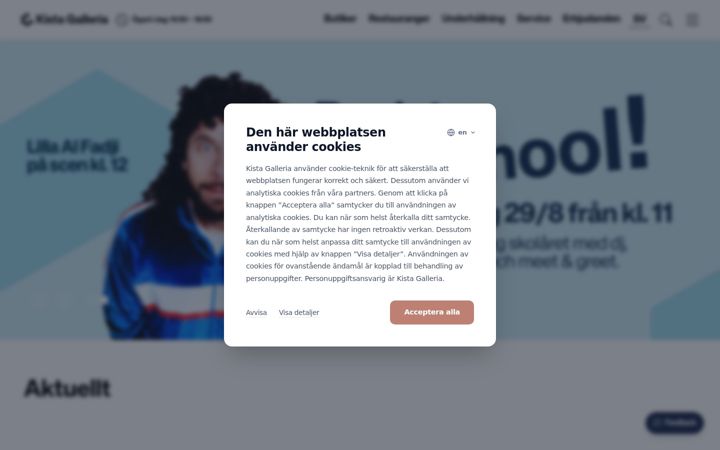 Screenshot of kistagalleria.se