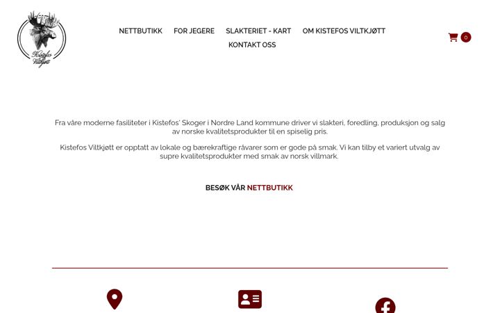 Skærmbillede af kistefos-vilt.no