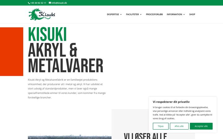 Screenshot of kisuki.dk