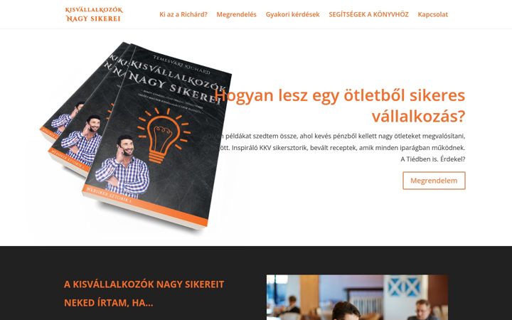 Ekraanipilt saidist kisvallalkozoknagysikerei.hu