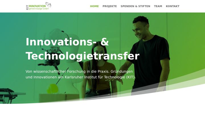 Screenshot of kit-innovation.de