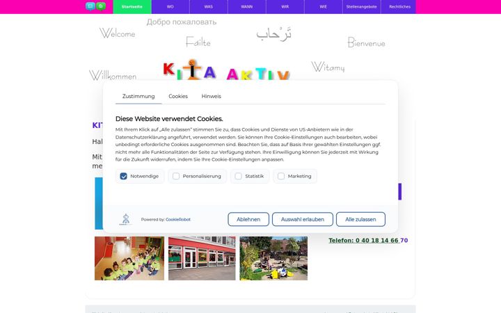 Screenshot of kita-aktiv.de