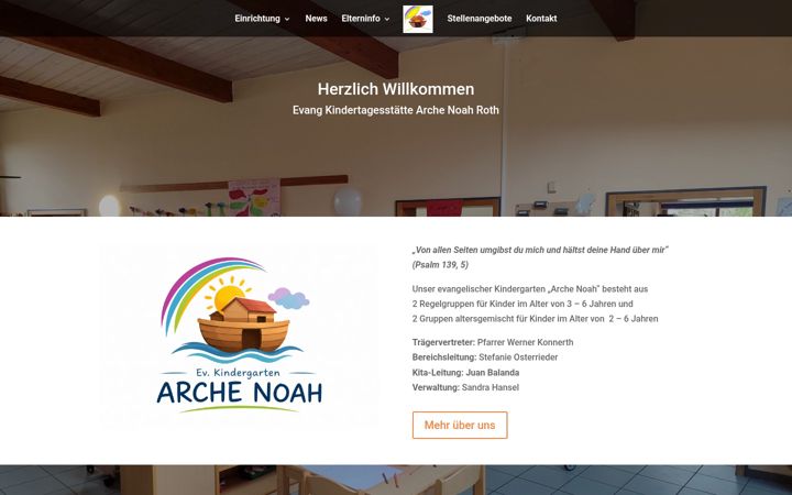 Screenshot of kita-archenoah-roth.de