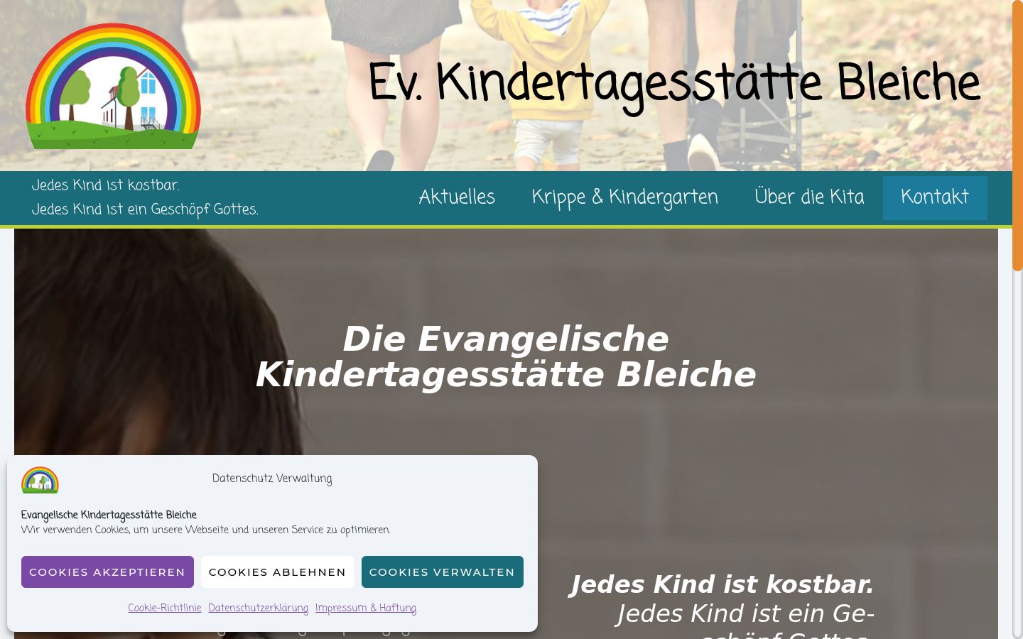Screenshot van de toestemmingsbanner zoals getoond vóór enige interactie