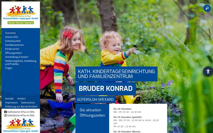 Screenshot of kita-bruder-konrad-guetersloh.de