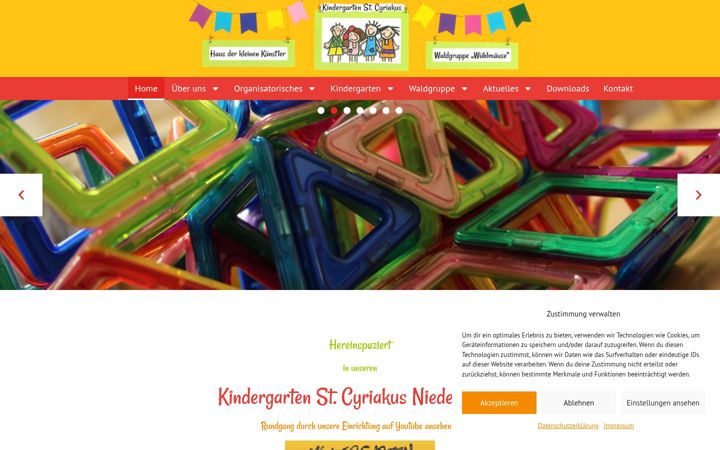 Screenshot of kita-cyriakus.de