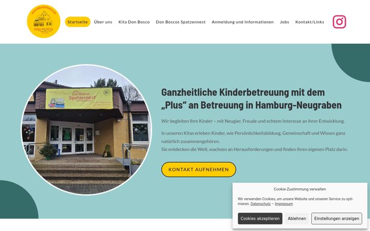 Screenshot of kita-donbosco.de
