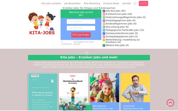Screenshot of kita-jobs.com