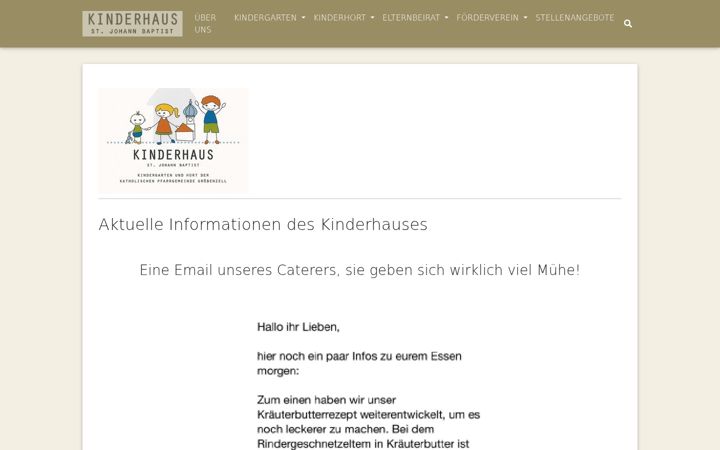 Screenshot of kita-johann-baptist.de