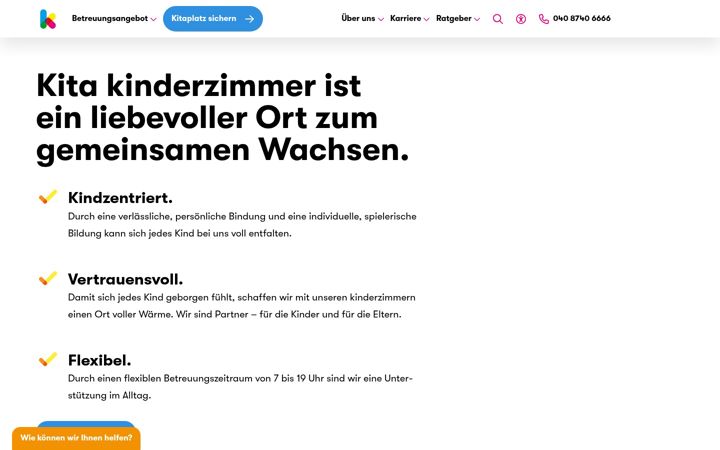 Screenshot of kita-kinderzimmer.de