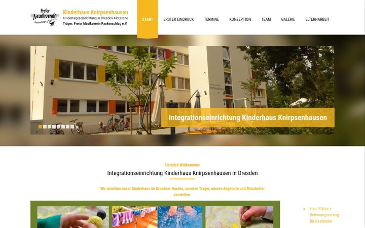 Screenshot of kita-knirpsenhausen.de
