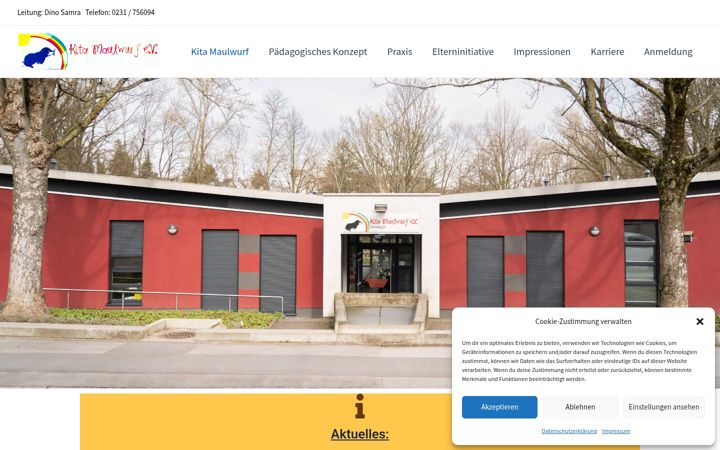 Screenshot of kita-maulwurf.de