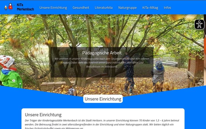 Screenshot of kita-merkenbach.de
