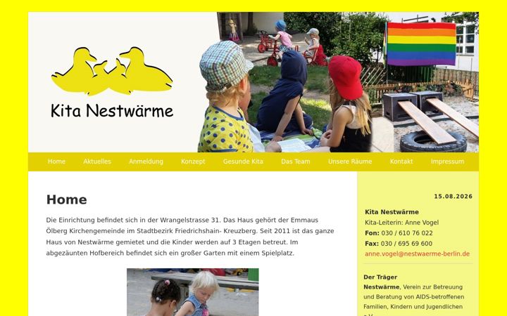 Screenshot of kita-nestwaerme.de