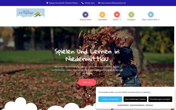 Screenshot of kita-niedermittlau.org