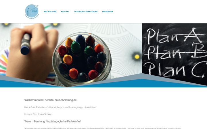 Screenshot of kita-onlineberatung.de