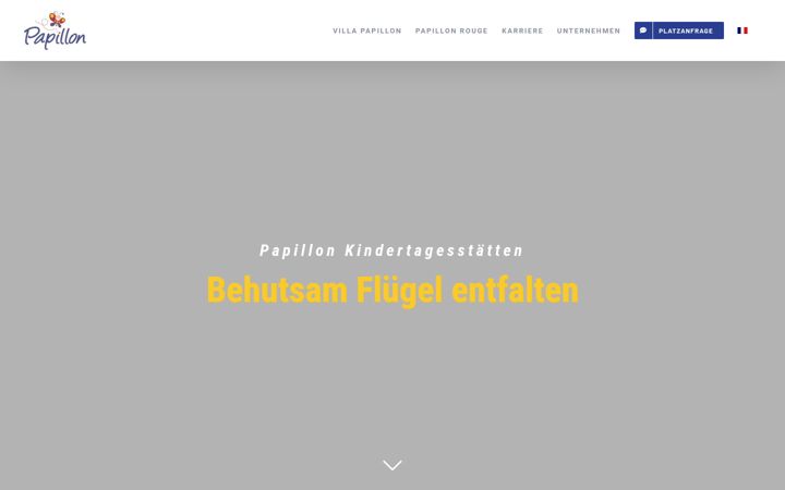 Screenshot of kita-papillon.de