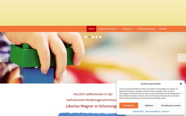 Screenshot of kita-schonungen.de