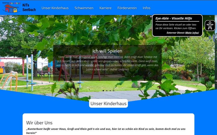 Screenshot of kita-seelbach.de
