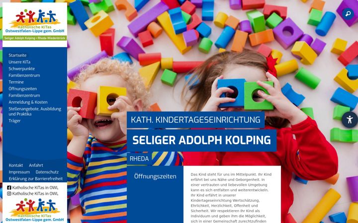 Screenshot of kita-seliger-adolph-kolping-rheda.de