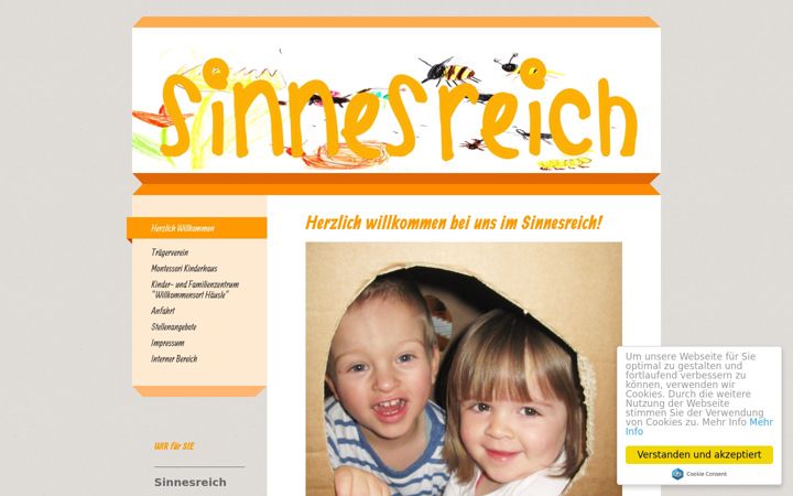 Screenshot of kita-sinnesreich.de
