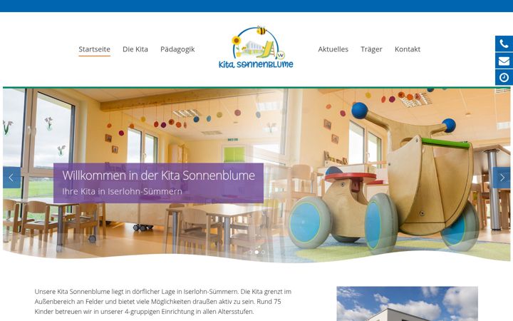 Screenshot of kita-sonnenblume-suemmern.de