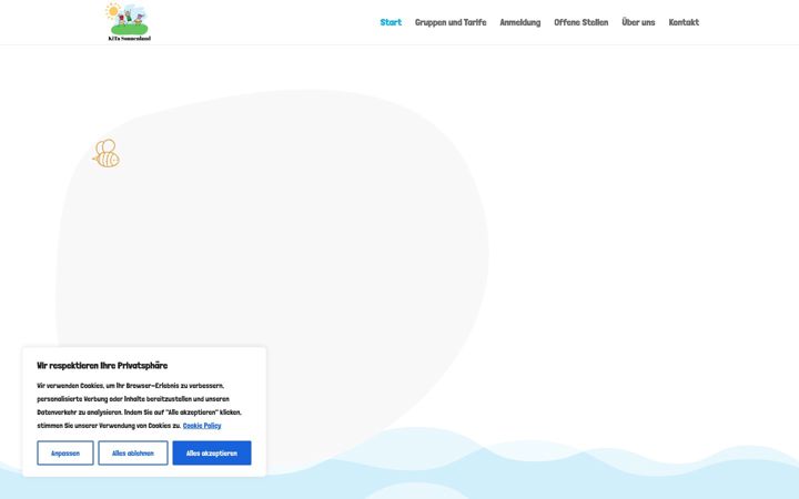 Screenshot of kita-sonnenland.ch