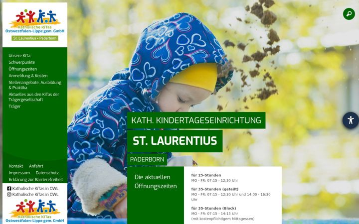 Screenshot of kita-st-laurentius-paderborn.de