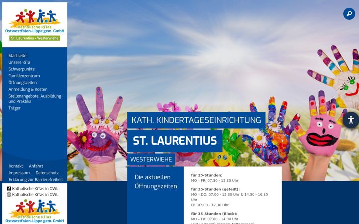 Screenshot of kita-st-laurentius-westerwiehe.de
