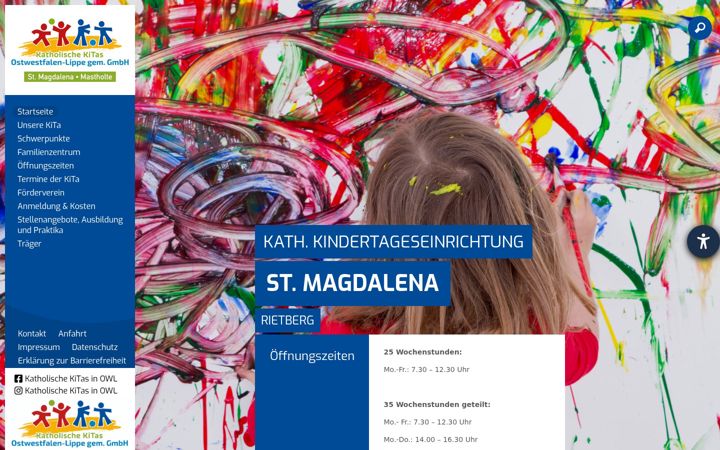 Screenshot of kita-st-magdalena-mastholte.de