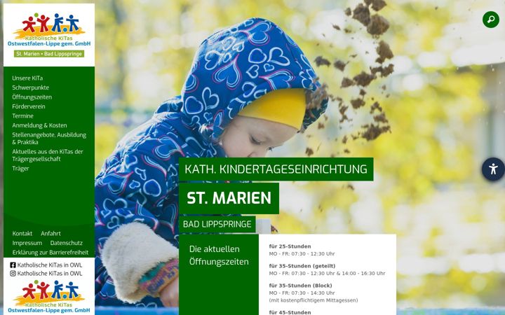 Screenshot of kita-st-marien-bad-lippspringe.de