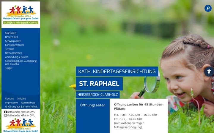 Screenshot of kita-st-raphael-clarholz.de