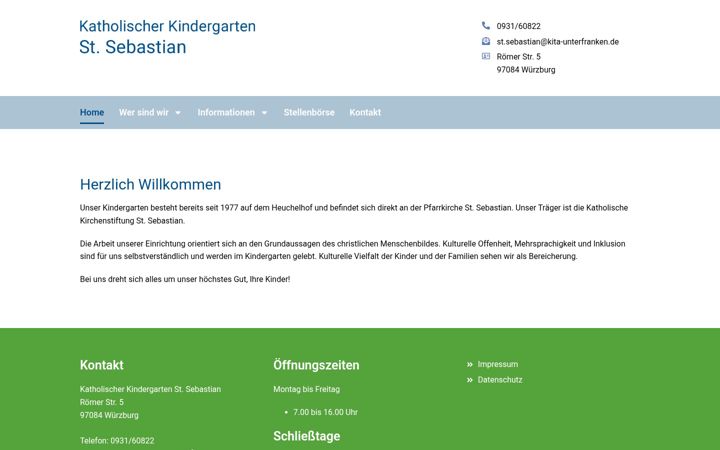 Screenshot of kita-st-sebastian.de