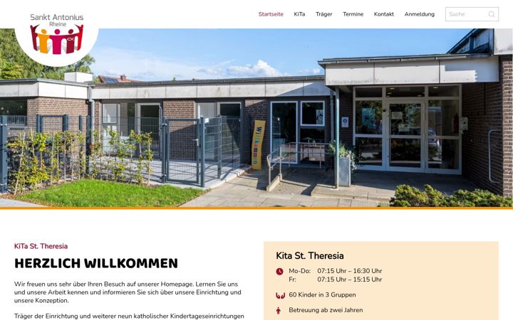 Screenshot of kita-st-theresia-rheine.de