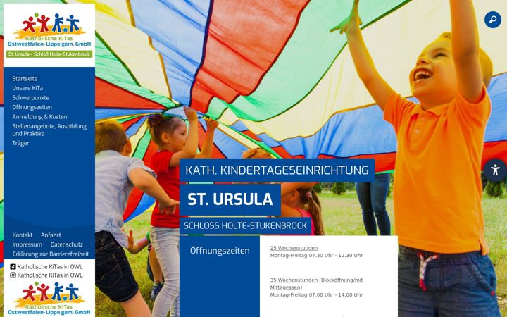 Screenshot of kita-st-ursula-schlossholte.de