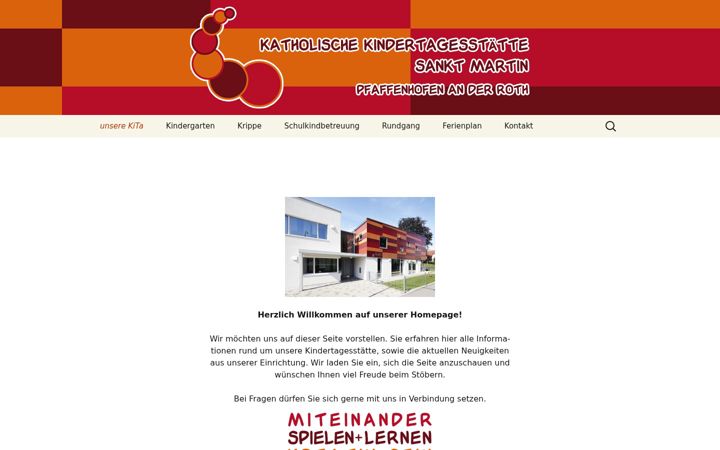 Screenshot of kita-stmartin-pfaffenhofen.de