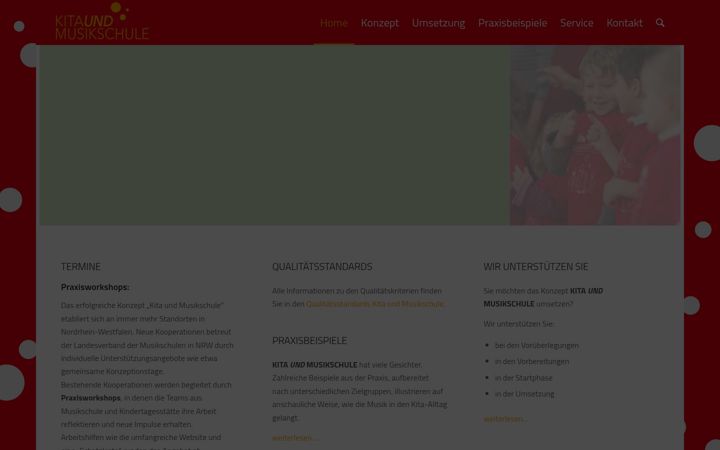 Screenshot of kita-und-musikschule.de