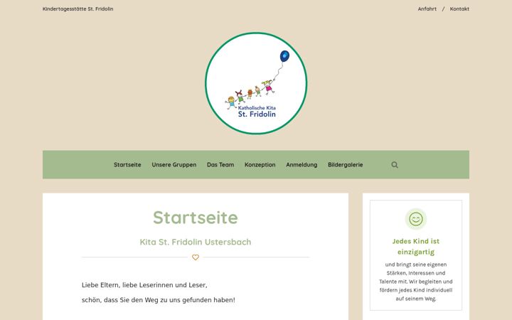 Screenshot of kita-ustersbach.de