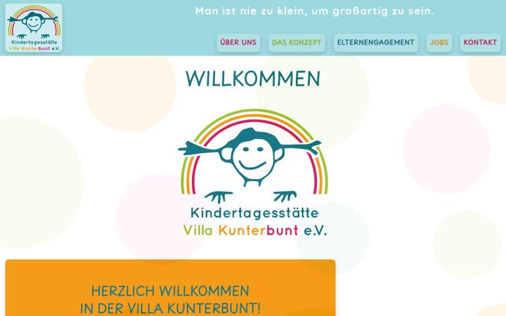 Screenshot of kita-villakunterbunt-ev.de