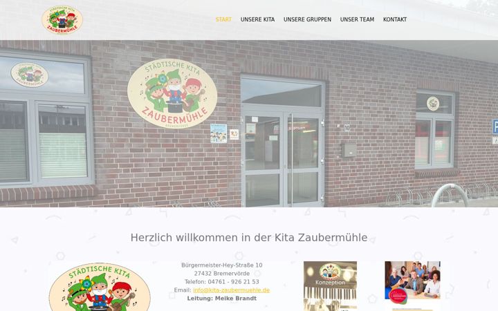 Screenshot of kita-zaubermuehle.de