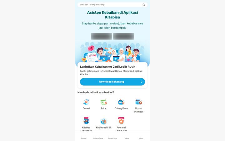 Screenshot of kitabisa.com