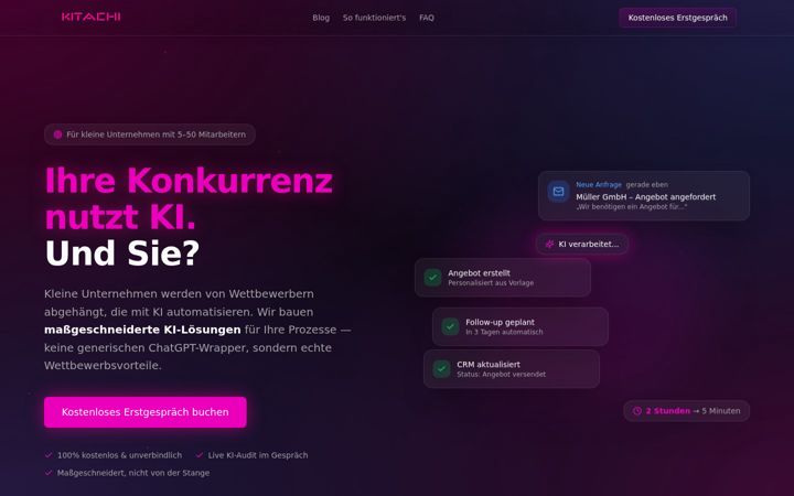 Screenshot of kitachi.de