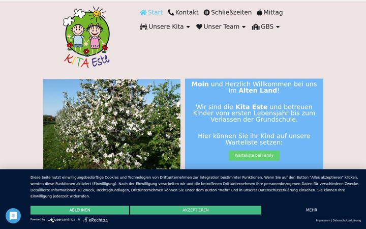 Screenshot of kitaeste.de
