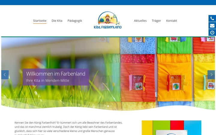 Screenshot of kitafarbenland.de