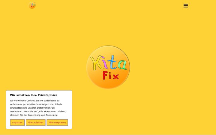 Screenshot of kitafix.de