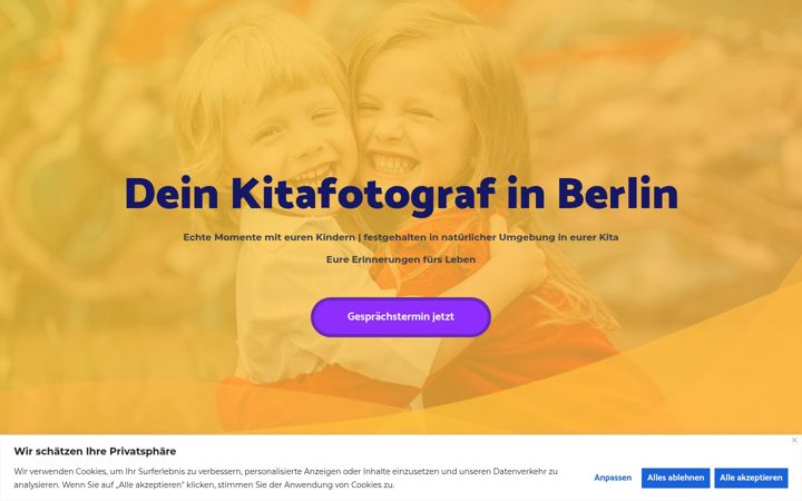 Screenshot of kitafotos-berlin.de